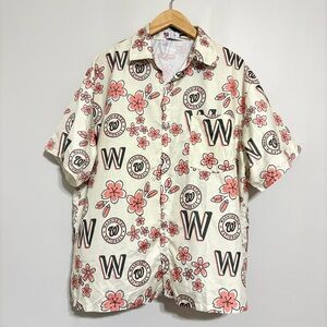 Washington Nationals City Connect Cherry Blossom Hawaiian Button Down Large